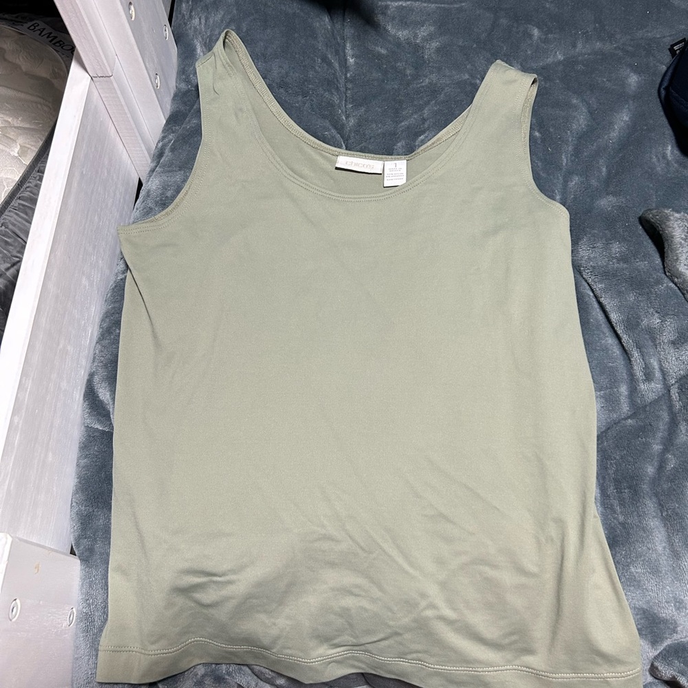 Chico's Olive Tank Top in Light Olive